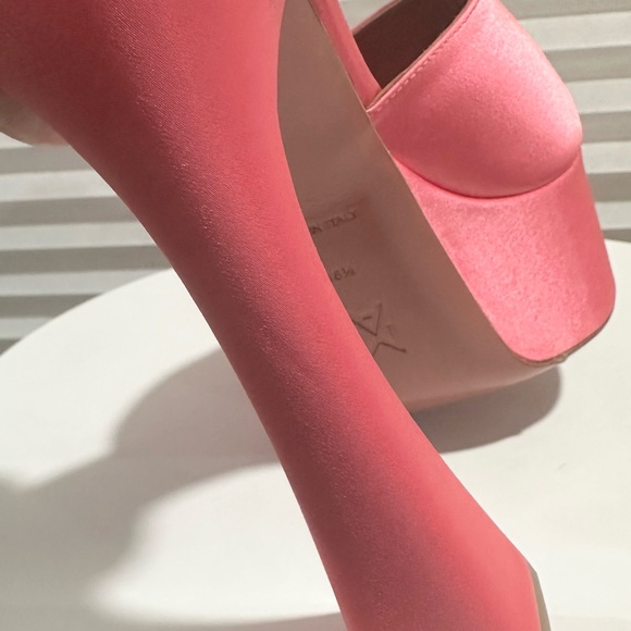 🌹AMINA MUADDI🌹 Dalida Satin Platform Mules Size: 36.5 - Picture 9 of 15